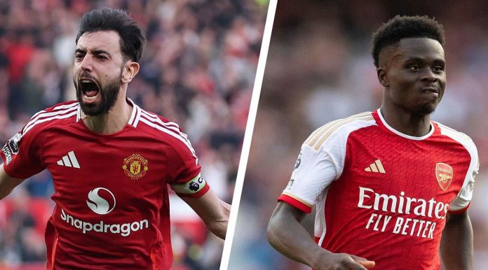 Prediksi susunan pemain Arsenal vs Manchester United