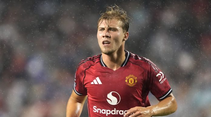 Rasmus Hpjlund pemain Manchester United