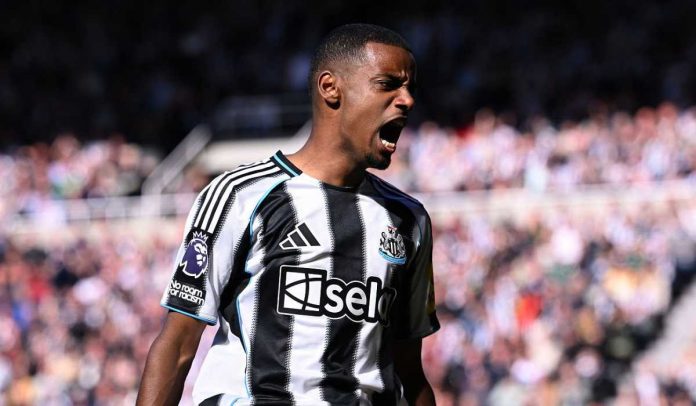 Reaksi Alexander Isak di laga Newcastle United vs Everton