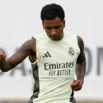 Rodrygo di sesi latihan Real Madrid