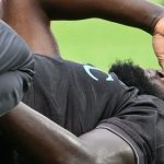 Romelu Lukaku pemain Napoli cedera