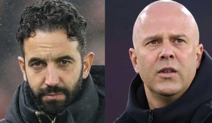 Ruben Amorim dan Arne Slot