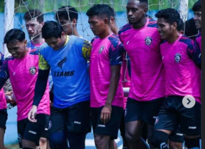 Skuad Arema FC dalam Latihan Jelang Menjamu Bhayangkara FC