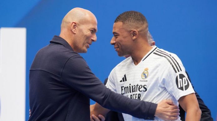 Zinedine Zidane dan Kylian Mbappe