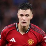 Aksi Benjamin Sesko di laga Manchester United vs Chelsea