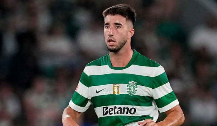 Aksi Goncalo Inacio di laga Sporting vs Porto