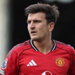 Aksi Harry Maguire di laga Fulham vs Manchester United