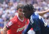 Aksi Jeremy Monga di laga Charlton vs Leicester City