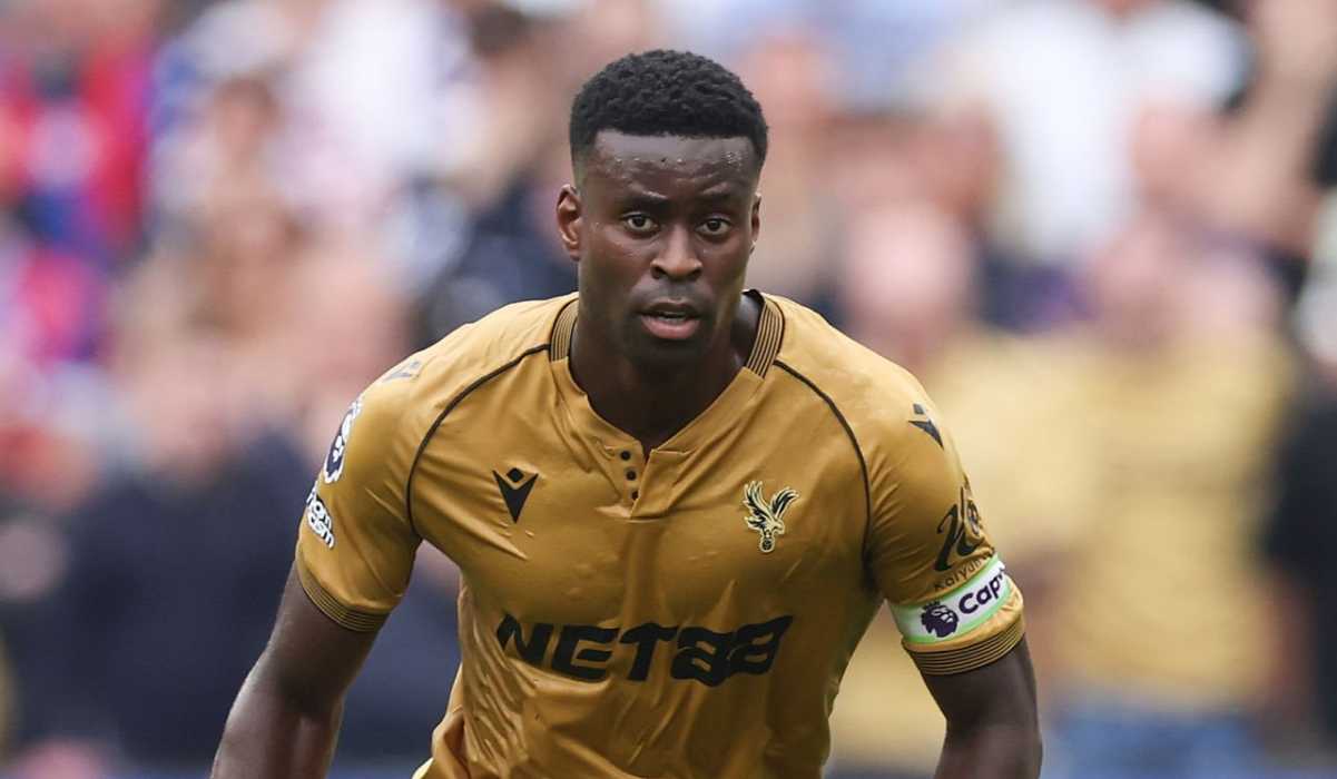 Aksi Marc Guehi di laga West Ham United vs Crystal Palace