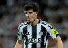 Aksi Tino Livramento di laga Newcastle vs Barcelona