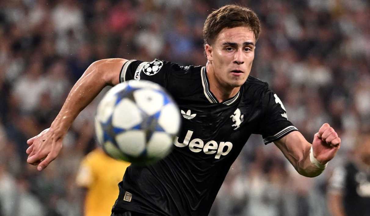Aksi kenan Yildiz di laga Juventus vs Borussia Dortmund