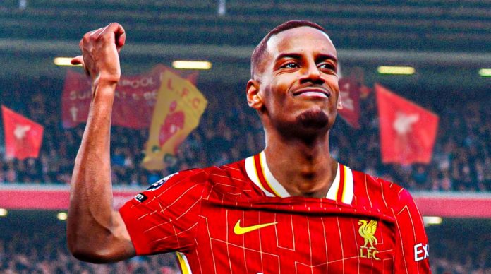 Alexanderi Isak pemain Liverpool Alexanderi Isak pemain Liverpool