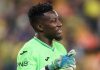 Andre Onana di laga Fenerbahce SK v Trabzonspor