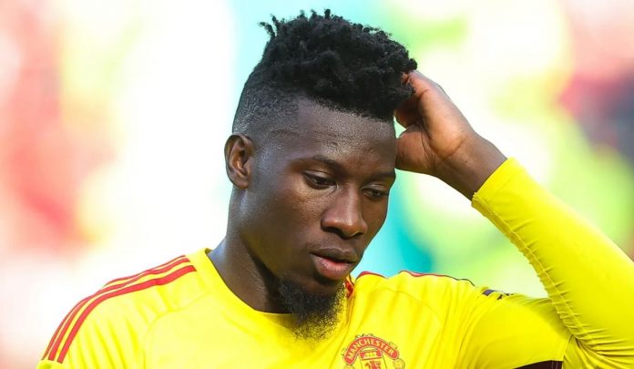 Andre Onana penjaga gawang Manchester United Andre Onana penjaga gawang Manchester United