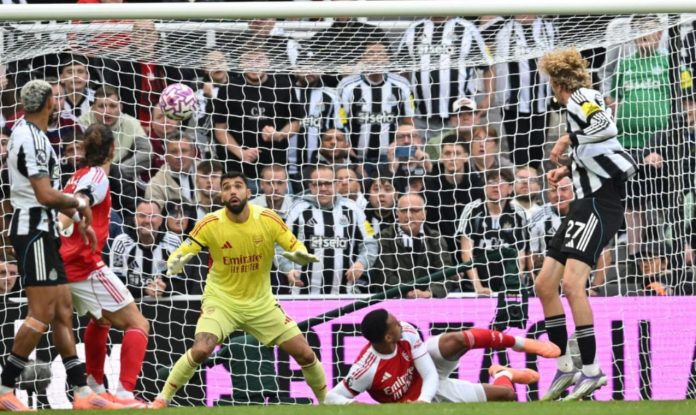 Arsenal saat laga melawan Newcastle United