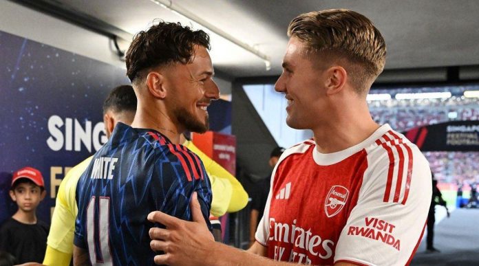 Ben White dan Viktor Gyokeres pemain Arsenal Ben White dan Viktor Gyokeres pemain Arsenal