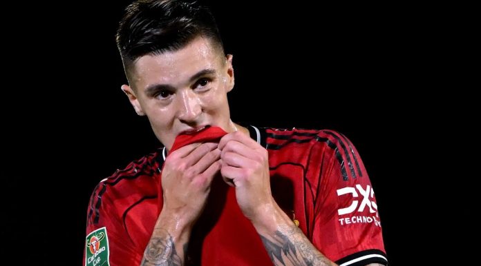 Benjamin Sesko pemain Manchester United Benjamin Sesko pemain Manchester United