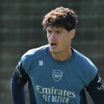 Christian Norgaard berlatih di sesi latihan Arsenal