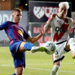 Dani Olmo dalam sebuah laga Barcelona