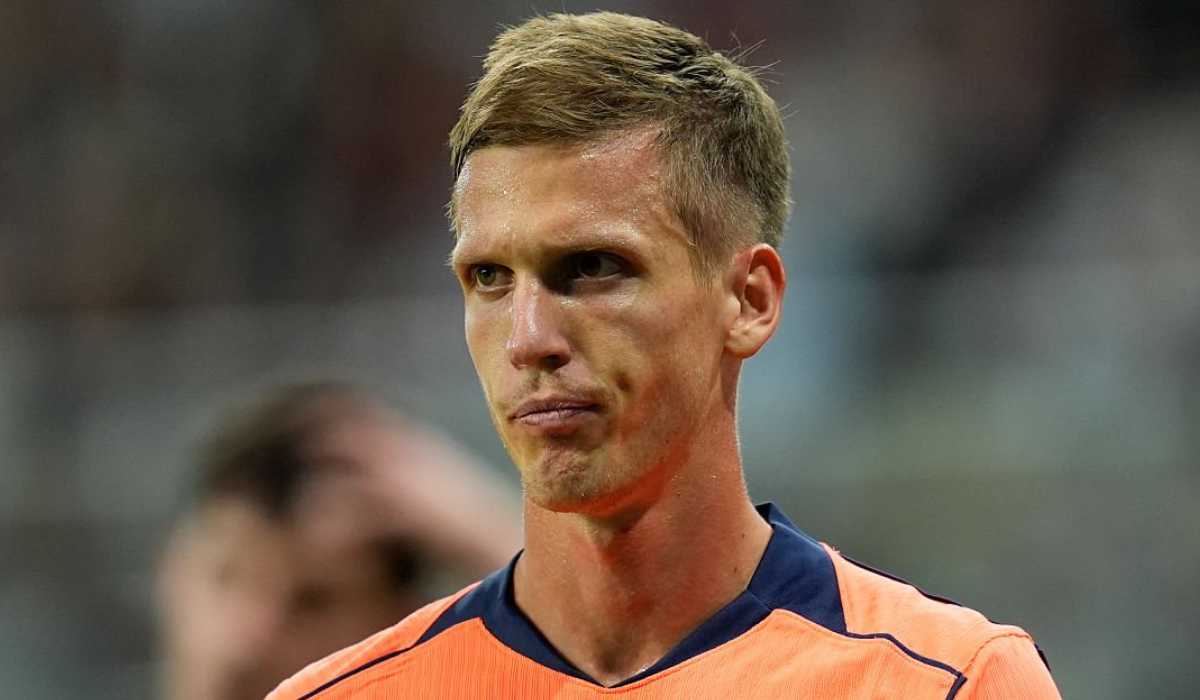 Dani Olmo usai laga Newcastle United vs Barcelona Dani Olmo usai laga Newcastle United vs Barcelona