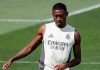 David Alaba saat berlatih di tim Real Madrid