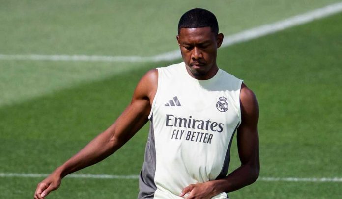 David Alaba saat berlatih di tim Real Madrid David Alaba saat berlatih di tim Real Madrid