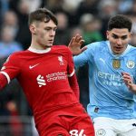 Duel Conor Bradley vs Julian Alvarez di laga Liverpool vs Manchester City