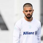 Edon Zhegova di sesi latihan Juventus