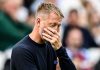 Ekspresi Graham Potter di laga West Ham United va Crystal Palace