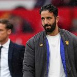 Ekspresi Ruben Amorim di laga Manchester United v Burnley