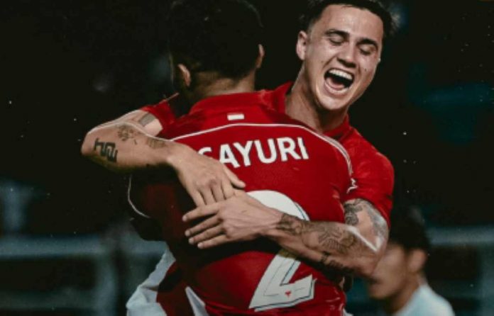 Eliano Rejinders Usai Mencetak Gol di Laga Timnas Indonesia vs Taiwan