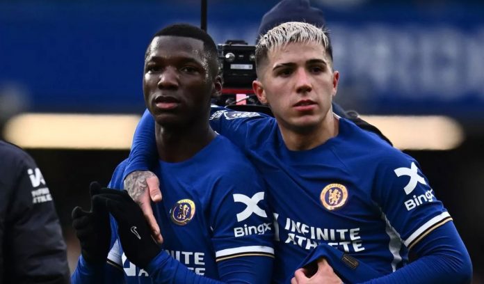 Enzo Fernandez dan Moises Caicedo pemain Chelsea