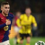 Fermin Lopez dalam sebuah aksinya untuk Barcelona