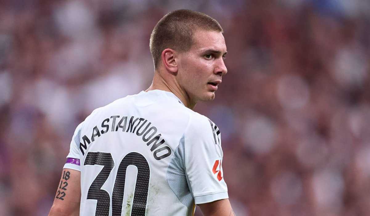 Franco Mastantuono di laga Espanyol vs Real Madrid