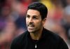Gestur Mikel Arteta di laga Arsenal vs Nottingham Forest