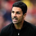 Gestur Mikel Arteta di laga Arsenal vs Nottingham Forest