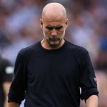 Gestur Pep Guardiola usai kekalahan Manchester City dari Brighton
