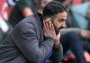 Gestur Ruben Amorim di laga Brentford v Manchester United