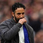 Gestur Ruben Amorim di laga Manchester United vs Burnley