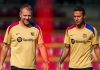 Hansi FLick dan Thiago Alcantara - Barcelona
