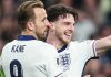 Harry Kane dan Declan Rice saat bersama di timnas Inggris
