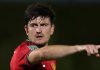 Harry Maguire di laga Grimsby Town vs Manchester United