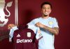 Jadon Sancho diperkenalkan sebagai pemain baru Aston Villa