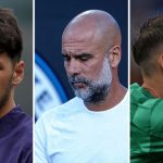 James Trafford, Pep Guardiola, Gianluigi Donnarumma - Manchester City