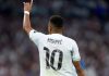 Kylian Mbappe dalam sebuah Laga yang Dilakoni Real Madrid