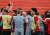 Latihan Bali United Jelang Bertanding di Semen Padang