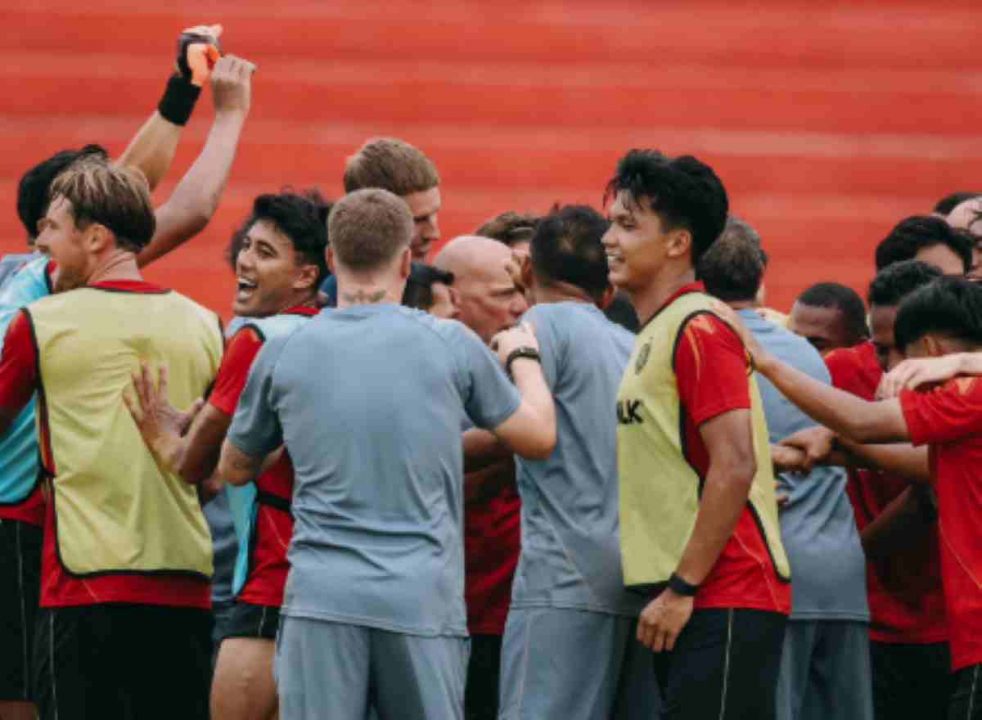 Latihan Bali United Jelang Bertanding di Semen Padang