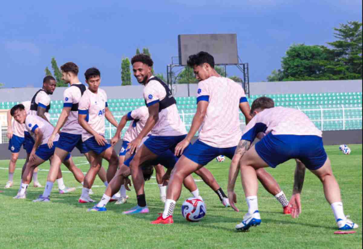 Latihan Persik Kediri Jelang Menyambut Laga vs Arema FC