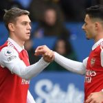 Leandro Trossard dan Gabriel Martinelli pemain Arsenal