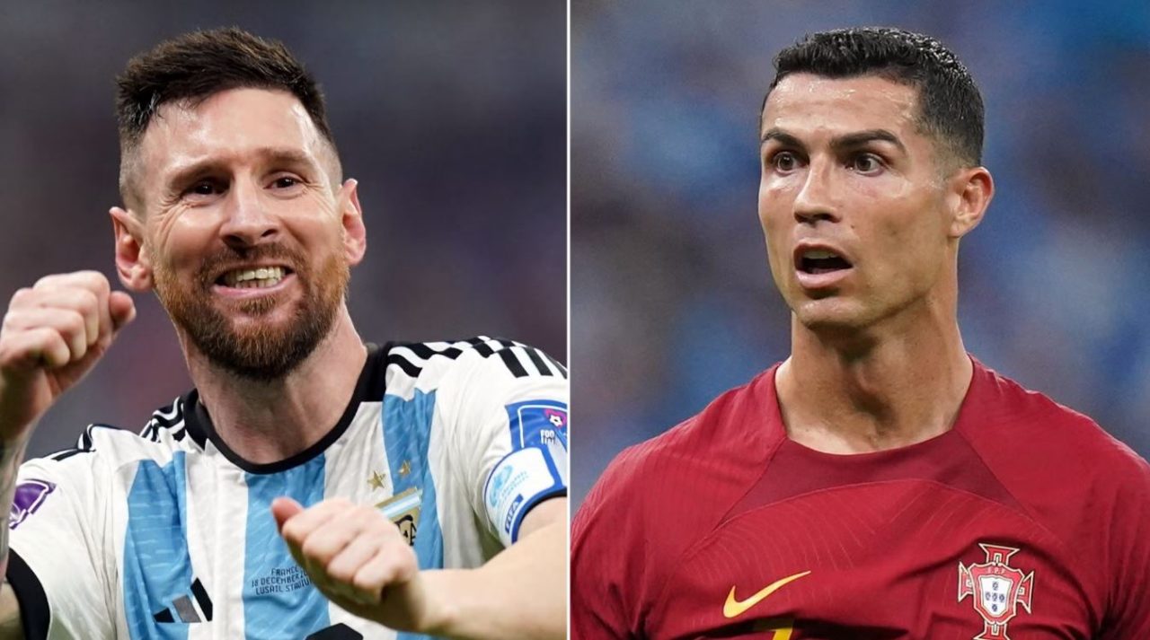 Lionel Messi dan Cristiano Ronaldo dua legenda pemain sepak bola terbaik sepanjang sejarah